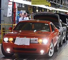 Manufacturing launch of the 2008 Dodge Challenger.